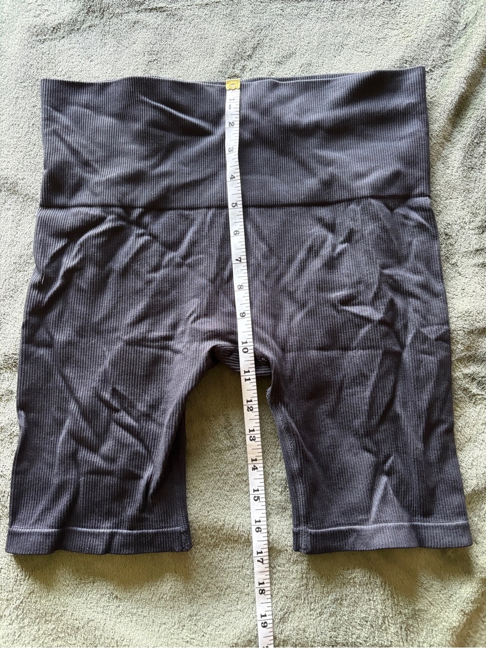 wild fable Charcoal Ribbed High-Waist Bike Shorts